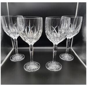 Marquis Waterford Crystal Glass Set of 4 12oz Water Goblets Stemware